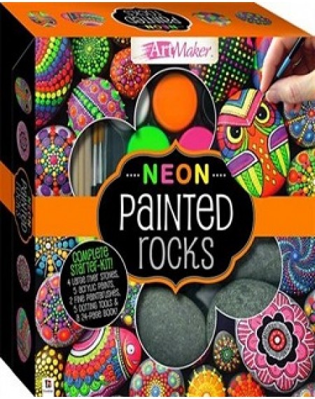 Neon Painted Rocks Deluxe Kit