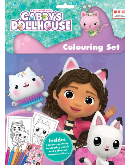 Gabby’s Dollhouse Colouring Set