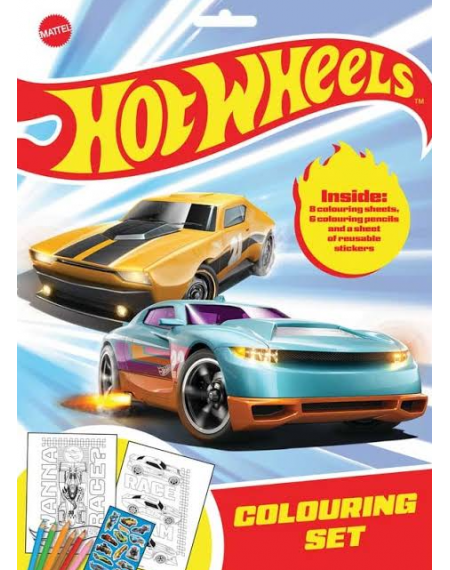 Hot Wheels Colouring Set