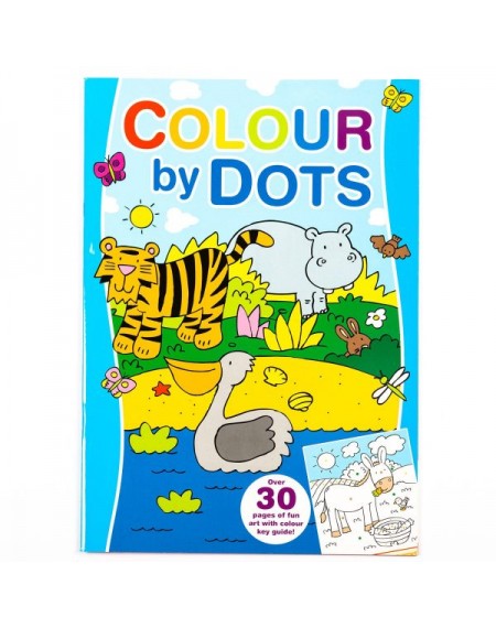 Colour By Dots (Blue Cover)