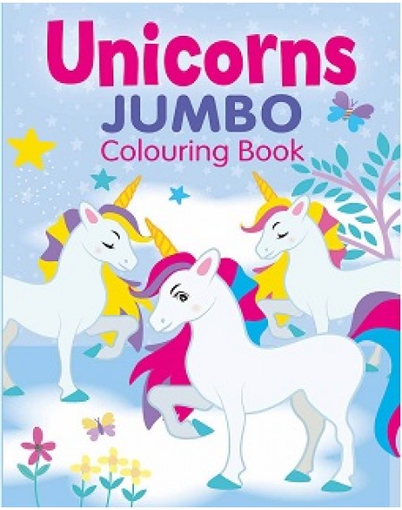 Jumbo Colouring Book (Unicorns)