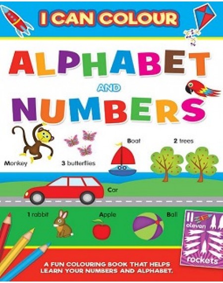 I Can Colour Alphabet And Numbers