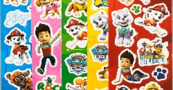 Paw Patrol Sticker Books 2-Piece Set – Open and Clothing