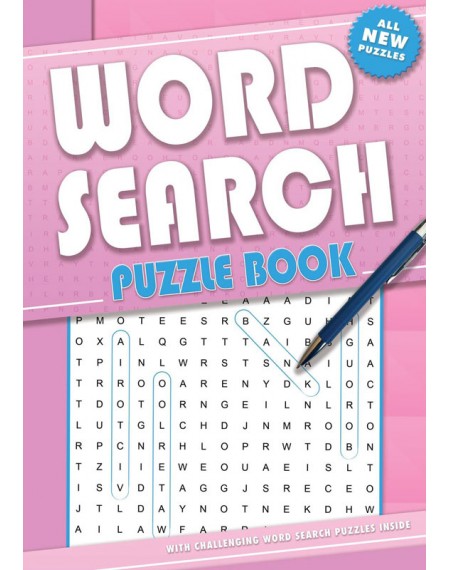 Wordsearch Puzzle Book Pink Cover