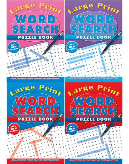 Large Print Wordsearch Books (4 book)