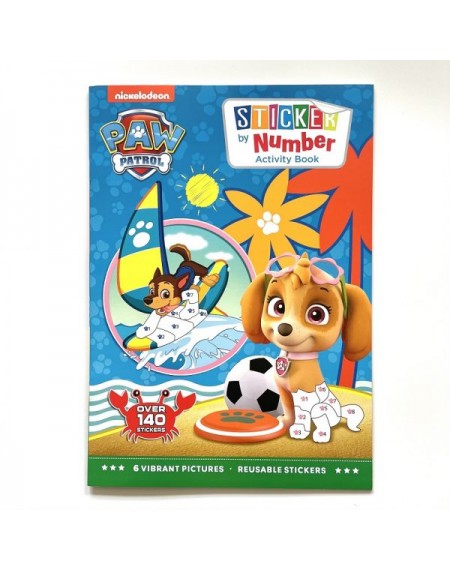 Paw Patrol Skye Sticker By Number Activity Book