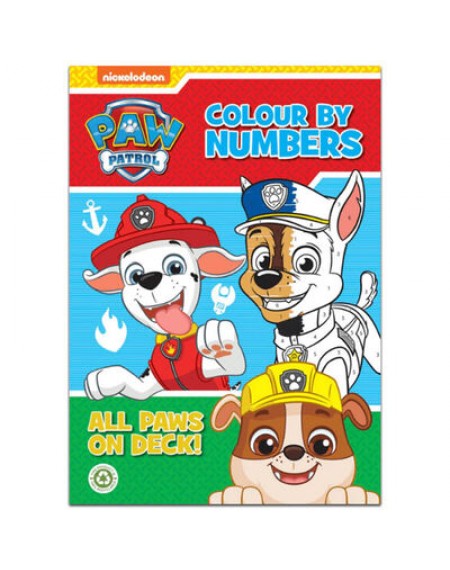 Paw Patrol Colour by Numbers Book