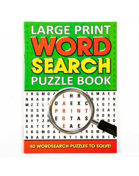 Large Print Word Search Books : Green