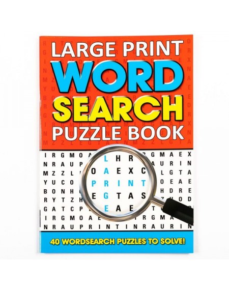Large Print Word Search Books : Red