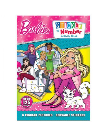 Barbie Sticker By Number Activity Book