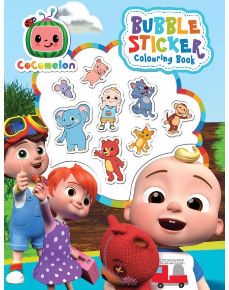 Cocomelon Bubble Sticker Colouring book