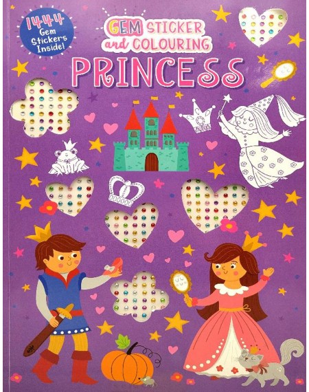 Gem Colouring Book Princess