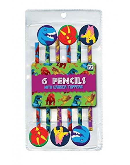 6 Pencils With Eraser Toppers