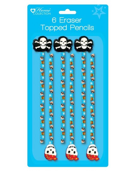 6 Eraser Topped Pencils