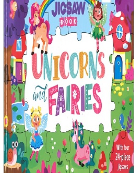 Jigsaw Book : Unicorn And Fairies