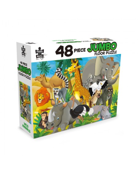 48 Piece Jumbo Floor Puzzle Wild Animals