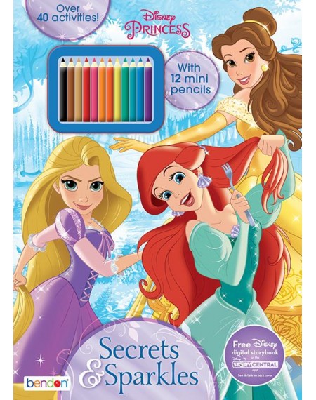 Secrets and Sparkles Activity Book with Mini Pencils  : Princess