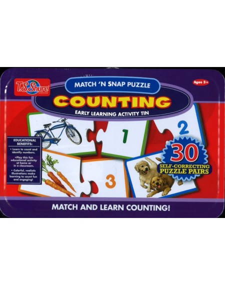Match N Snap Puzzles In Lunchbox Tin : Counting
