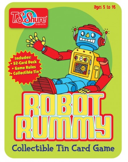 Collectible Tin Card Game :  Robot Rummy