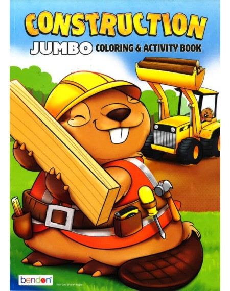 Jumbo Coloring & Activity: Construction