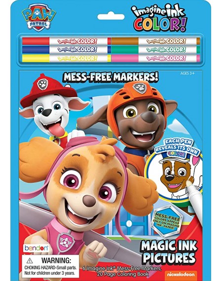 Imagine Ink COLOR! Book with Mini Markers-PAW Patrol