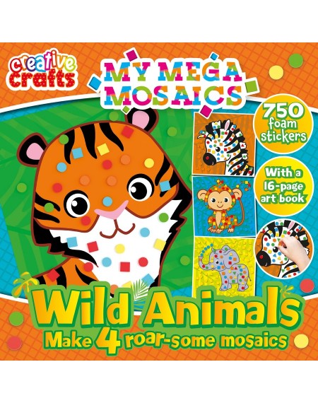 Creative Craft Kits: Foam Mosaic Art - Wild Animals