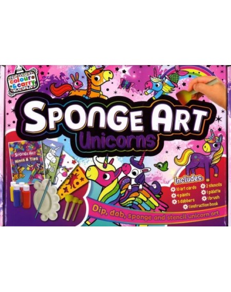 Craft and Carry Activity Kit Sponge Art Unicorns