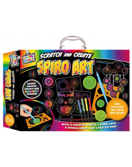 Craft and Carry Activity Kit: Scratch and Create Spiro Art