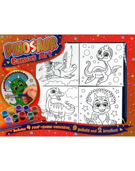 Little Artist Canvas Set Dinosaur