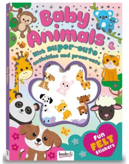 Puffy Felt Sticker: Baby Animals