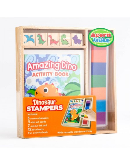 Wooden Stamper Sets Dinosaurs