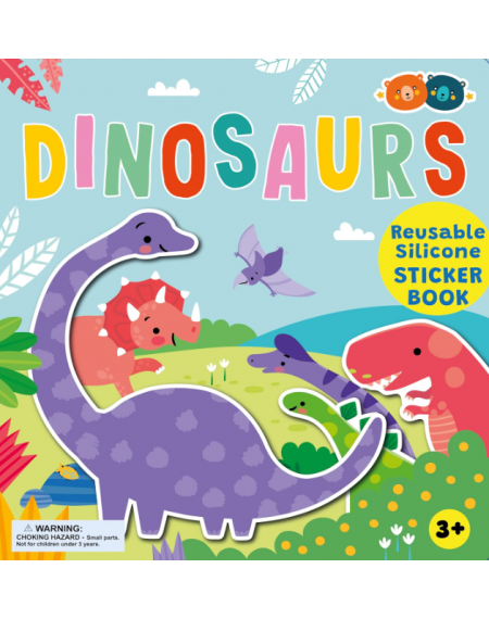 Silicone Sticker Book - Dinosaurs