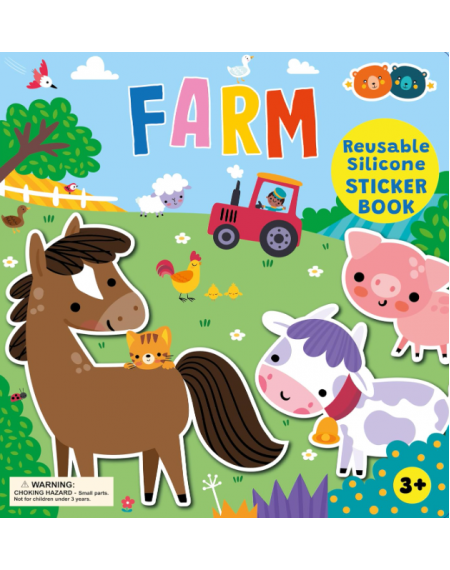 Silicone Sticker Book - Farm