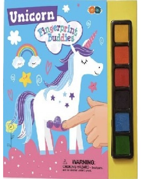 Fingerprint Buddies Book - Unicorn