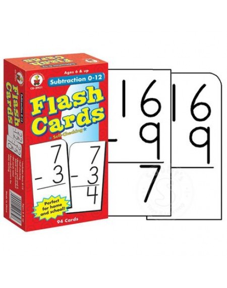 Flash Cards : Subtraction 0-12