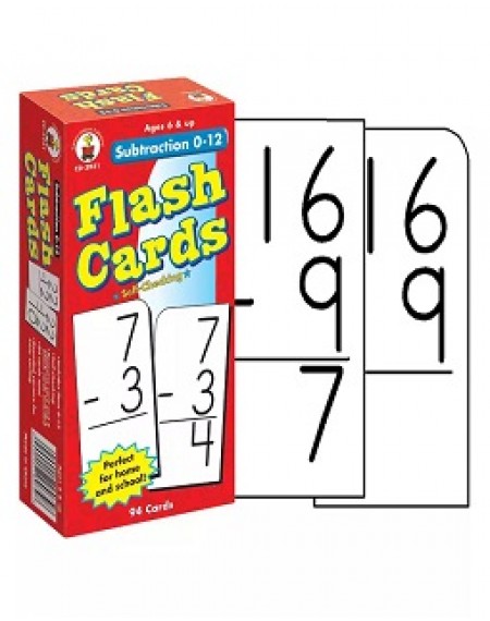 Subtraction 0–12 Flash Cards