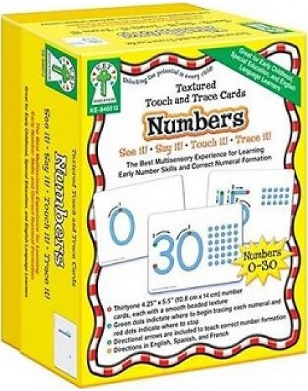 Number Textured Touch & Trace Cards