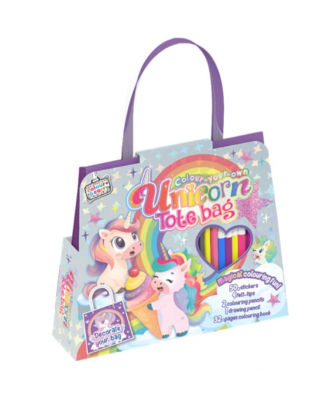 Color Your Own Unicorn Tote Bag