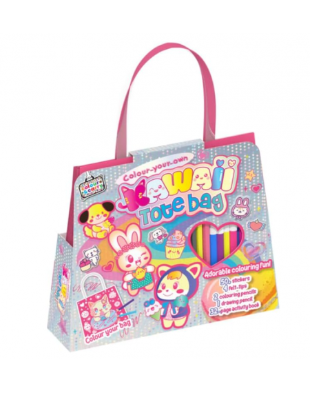 Color Your Own Kawaii Tote Bag