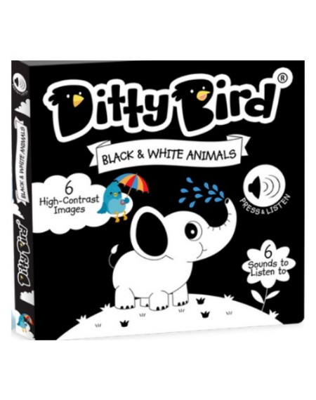 Ditty Bird: Black and White Animals