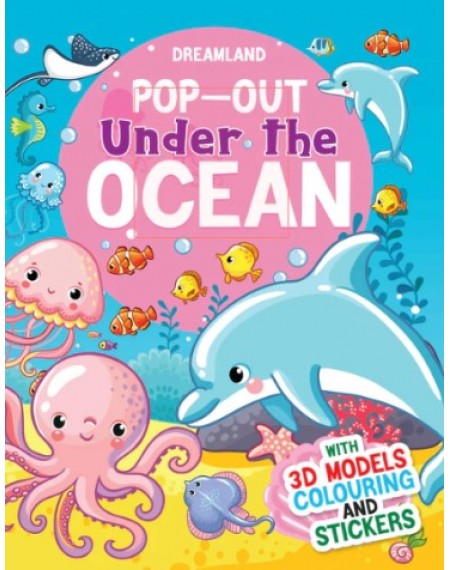 Pop-Out Under the Ocean- With 3D Models Colouring Stickers