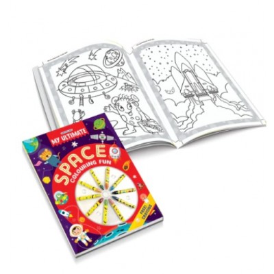 Colouring Book with Crayons