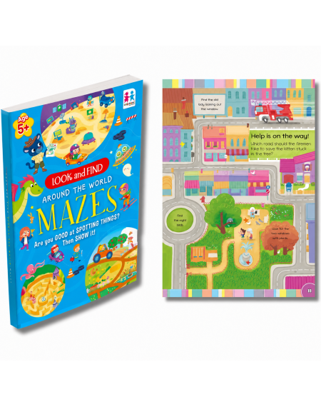 Look and Find - Around The World Mazes