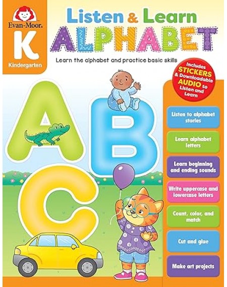 Listen and Learn: Alphabet, Grade K Workbook