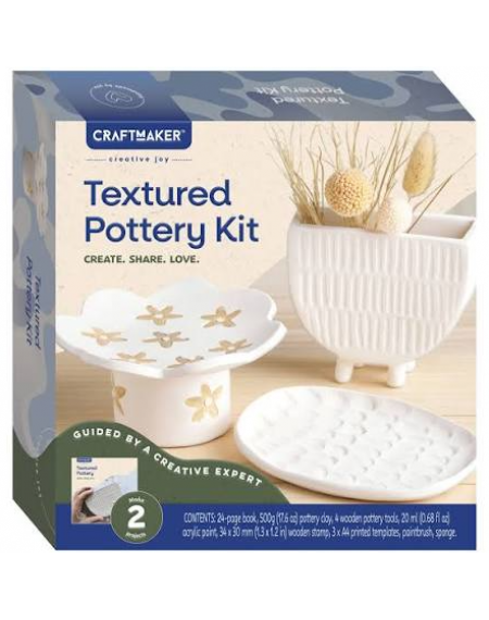 Craft Maker Textured Pottery Kit