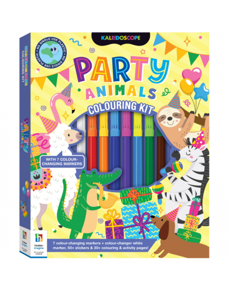 Kaleidoscope Colouring Kit - Party Animals