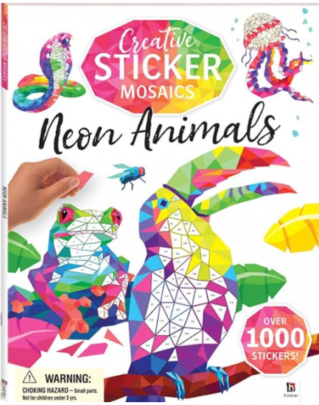 Creative Sticker Mosaics - Neon Ocean