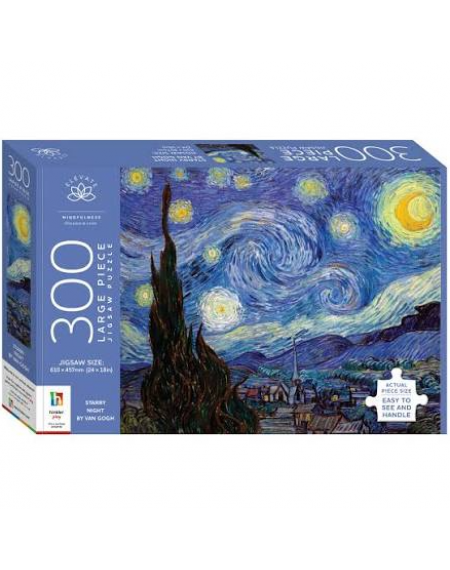 300 Pieces Elevate Jigsaw - Starry Night by Van Gogh