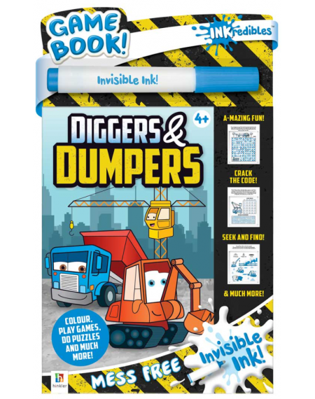 Inkredibles Invisible Ink : Diggers And Dumpers