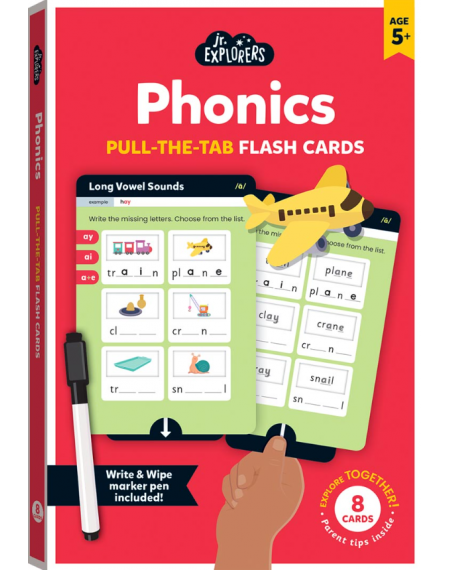 Junior Explorers Pull and Learn Flashcards: Phonics